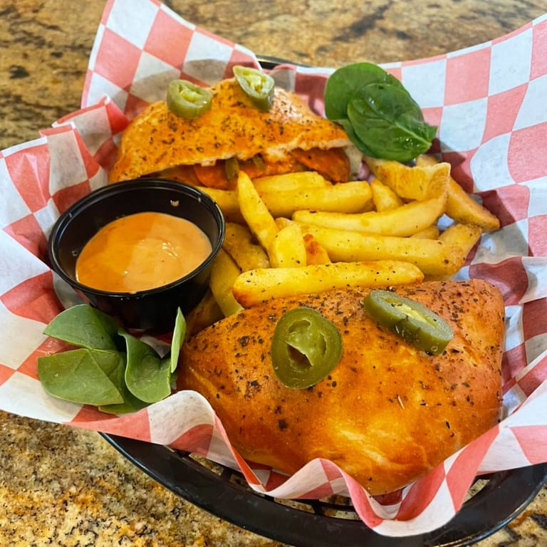 Classic Pizza Burger with a Spicy Twist