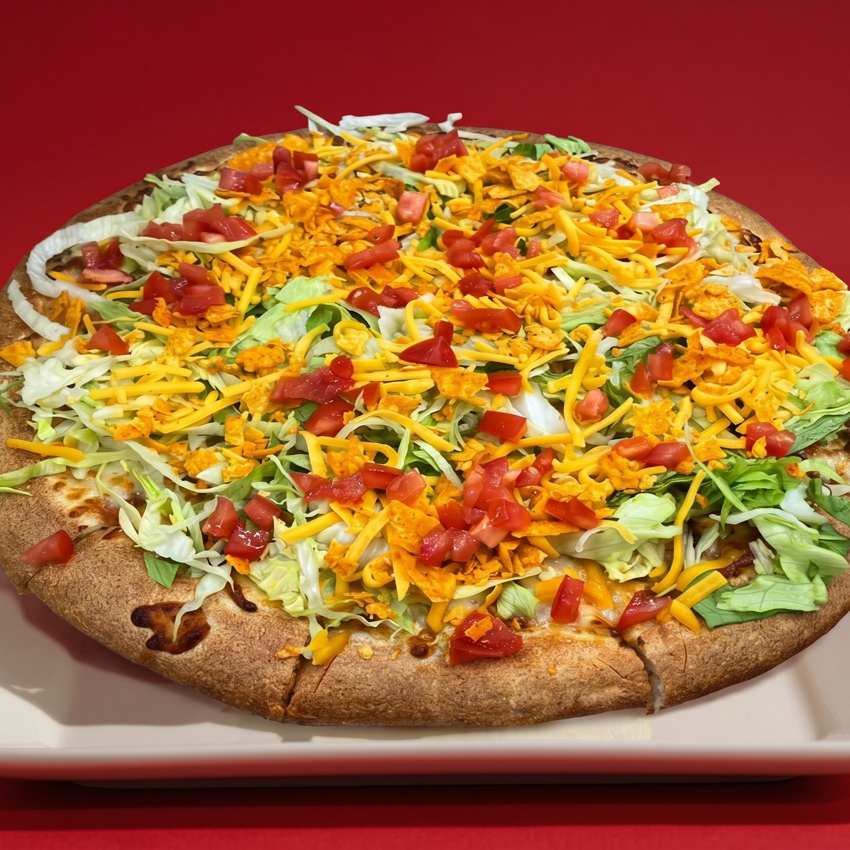 Tasty Taco Pizza.